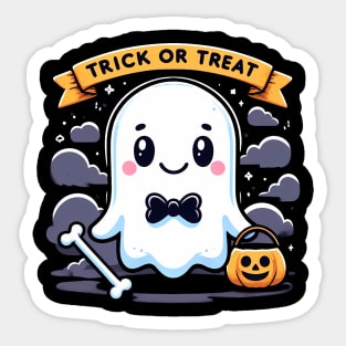 Trick or treat bone Sticker